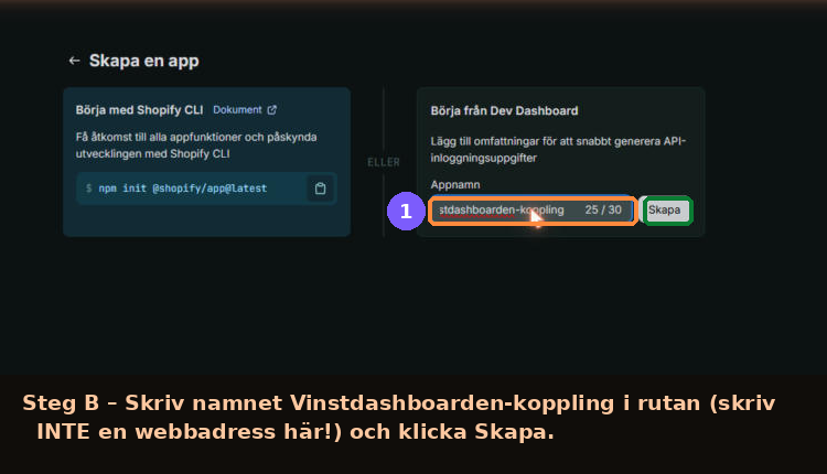 Skapa en app-formuläret med namnet ifyllt